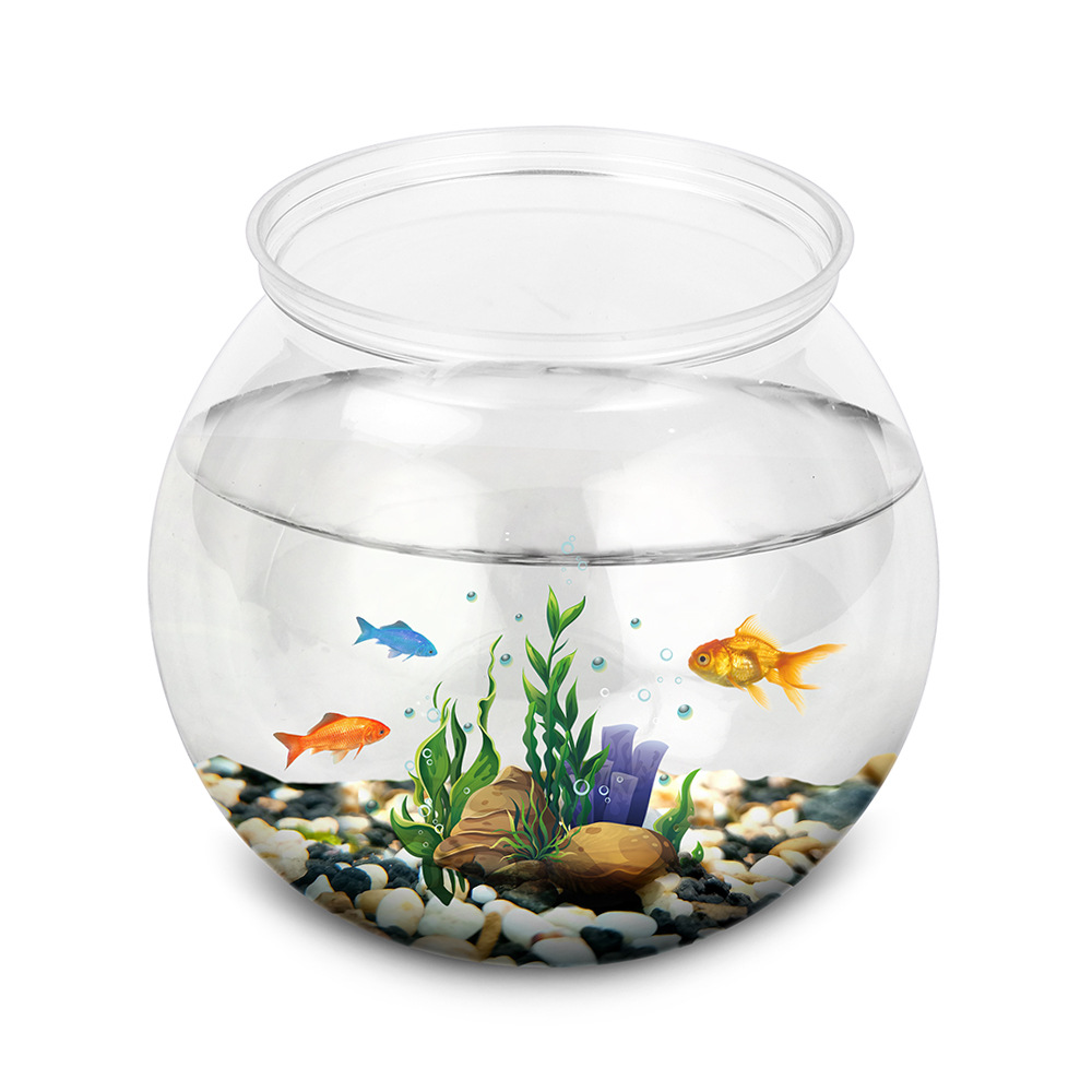 Aquarium Goldfish - Mangkuk ikan plastik ukuran L M