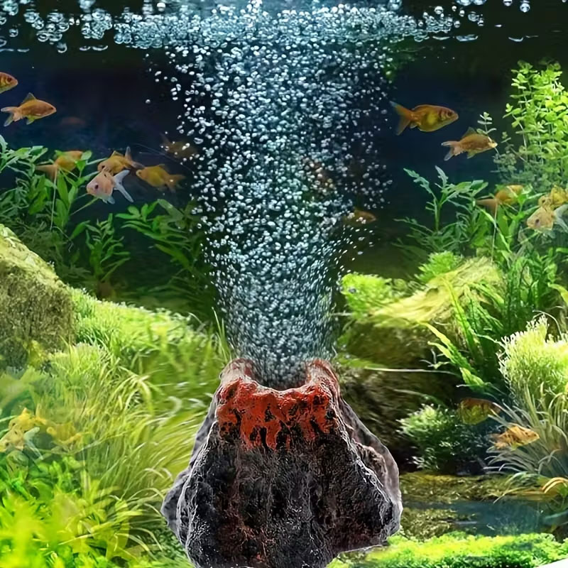 Aquarium Fish Games - Batu Gelembung Vulkanik untuk Akuarium, Tidak