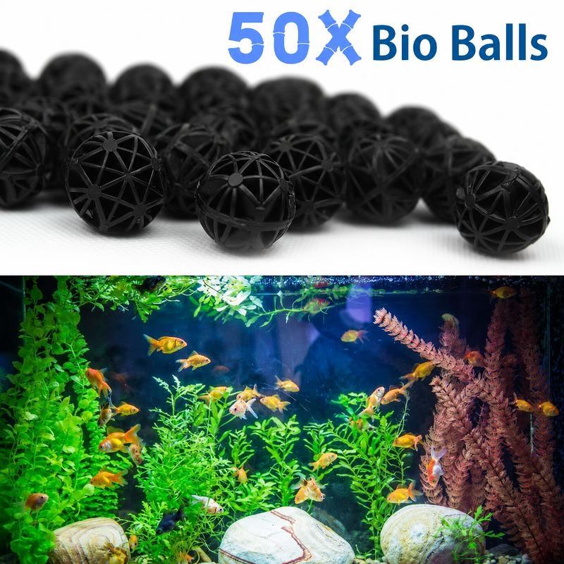Aquarium Fish Accessories - 50 Buah Bola Filter Bio Akuarium
