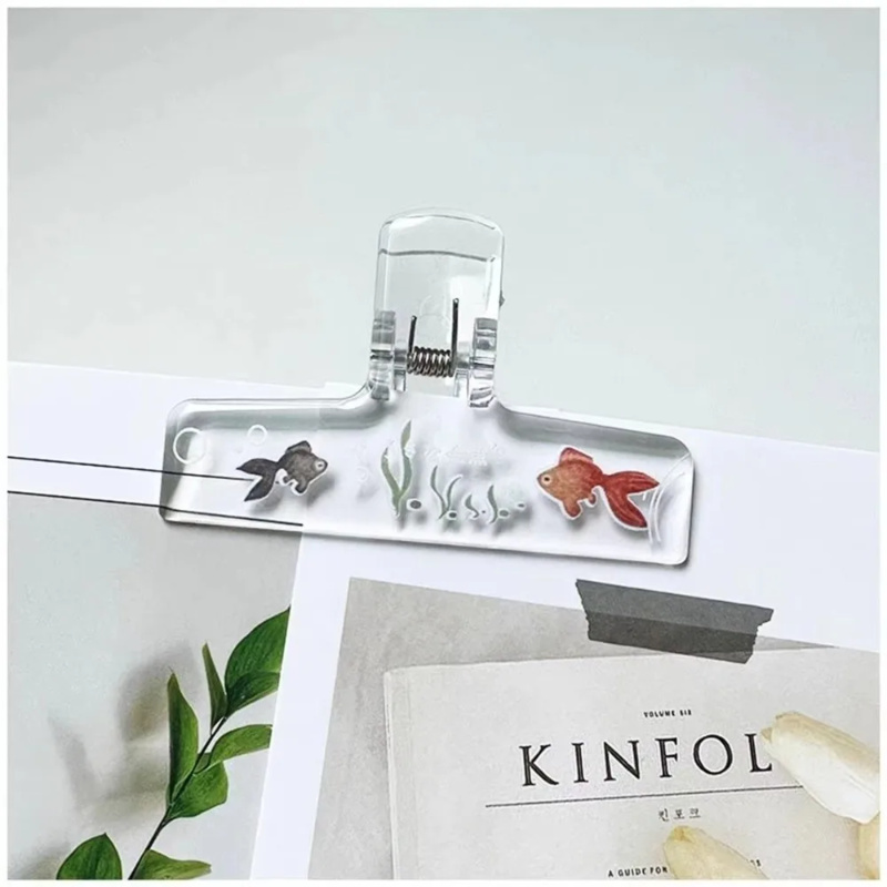 Aquarium Goldfish - 1 Buah Klip Binder Ikan Mas