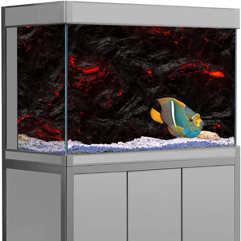 Aquarium Fish Wallpaper Hd - Stiker Latar Belakang Akuarium Batu Lava