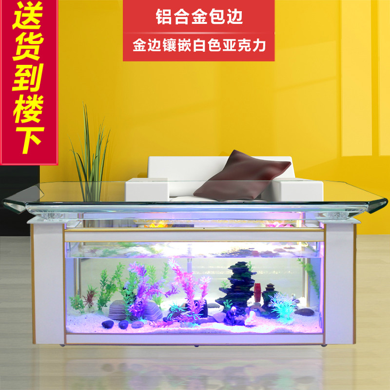 Aquarium Goldfish - Meja kopi akuarium ekologi Xihao, tangki