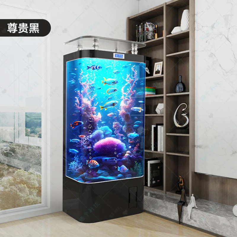 Aquarium Goldfish - Akuarium ikan mas pintar, ruang tamu,