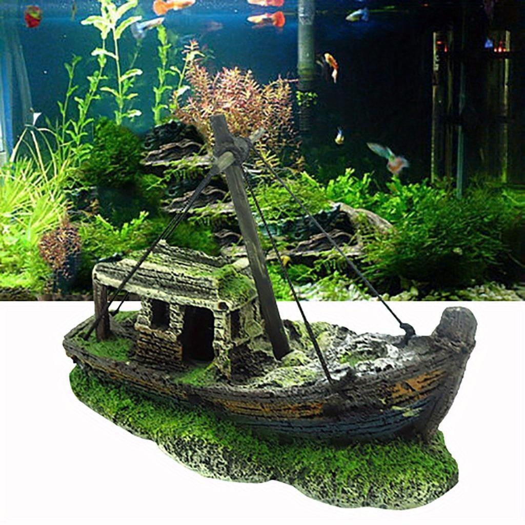 Aquarium Fish Games - Akuarium tangki ikan pemandangan kapal rusak