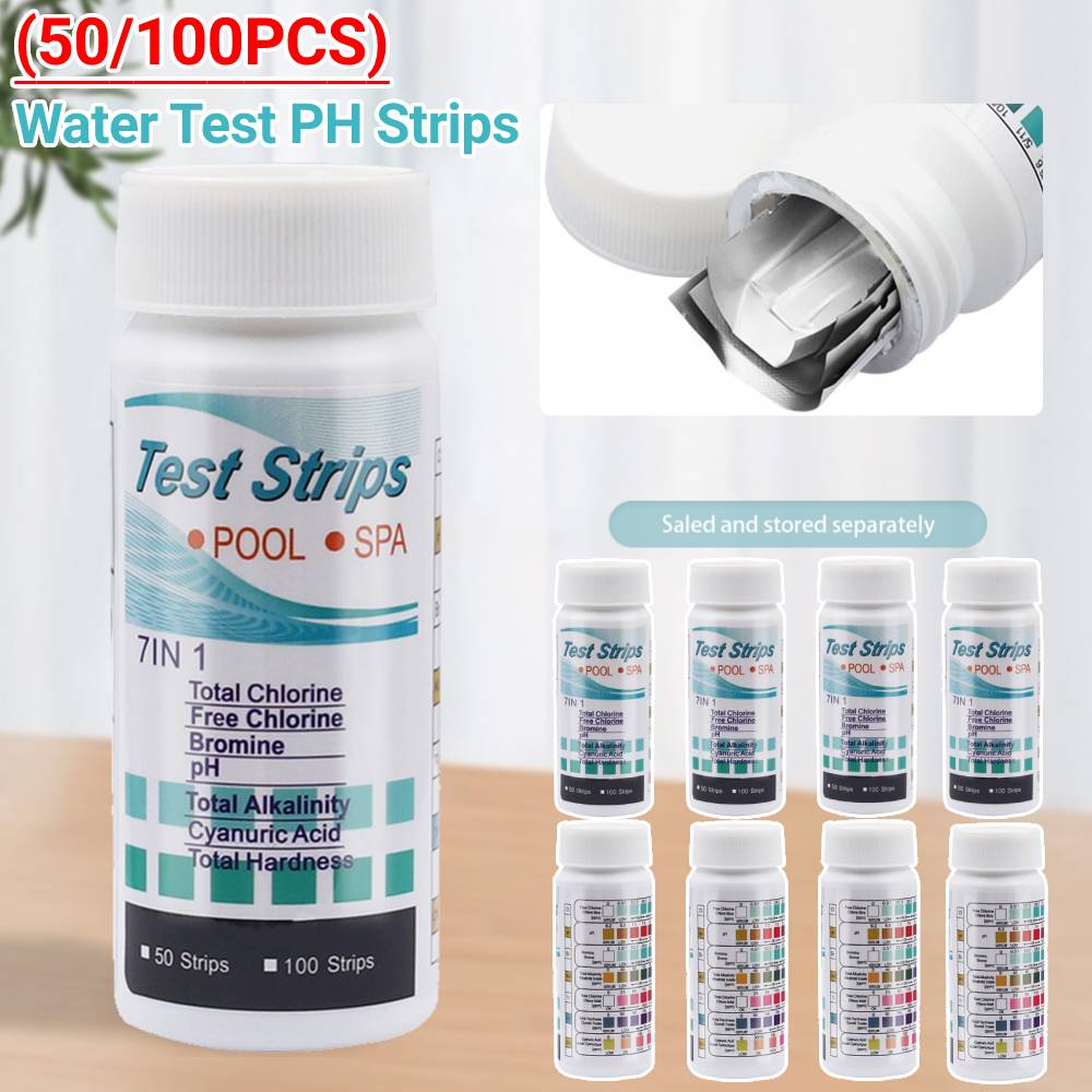 50/100 Buah Strip PH Uji Air 7 - Aquarium Fish Accessories ulasan dan harga