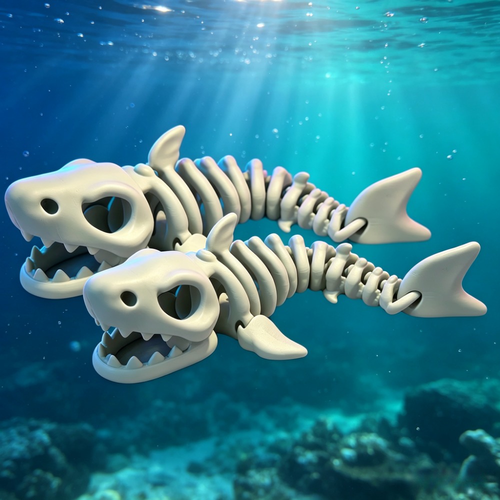 Dekorasi Akuarium Kerangka Hiu - Aquarium Fish Items ulasan dan harga