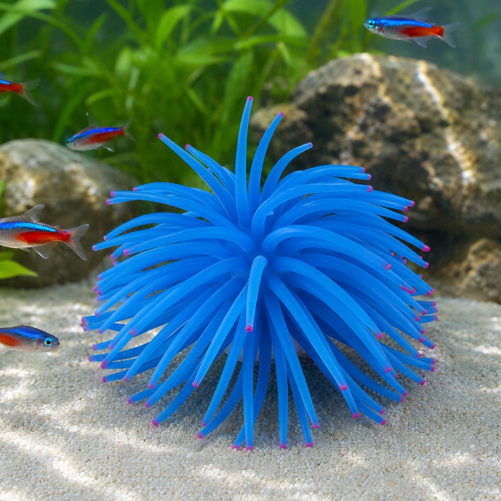 Ornamen Akuarium Silikon Anemo - Aquarium Fish Accessories ulasan dan harga