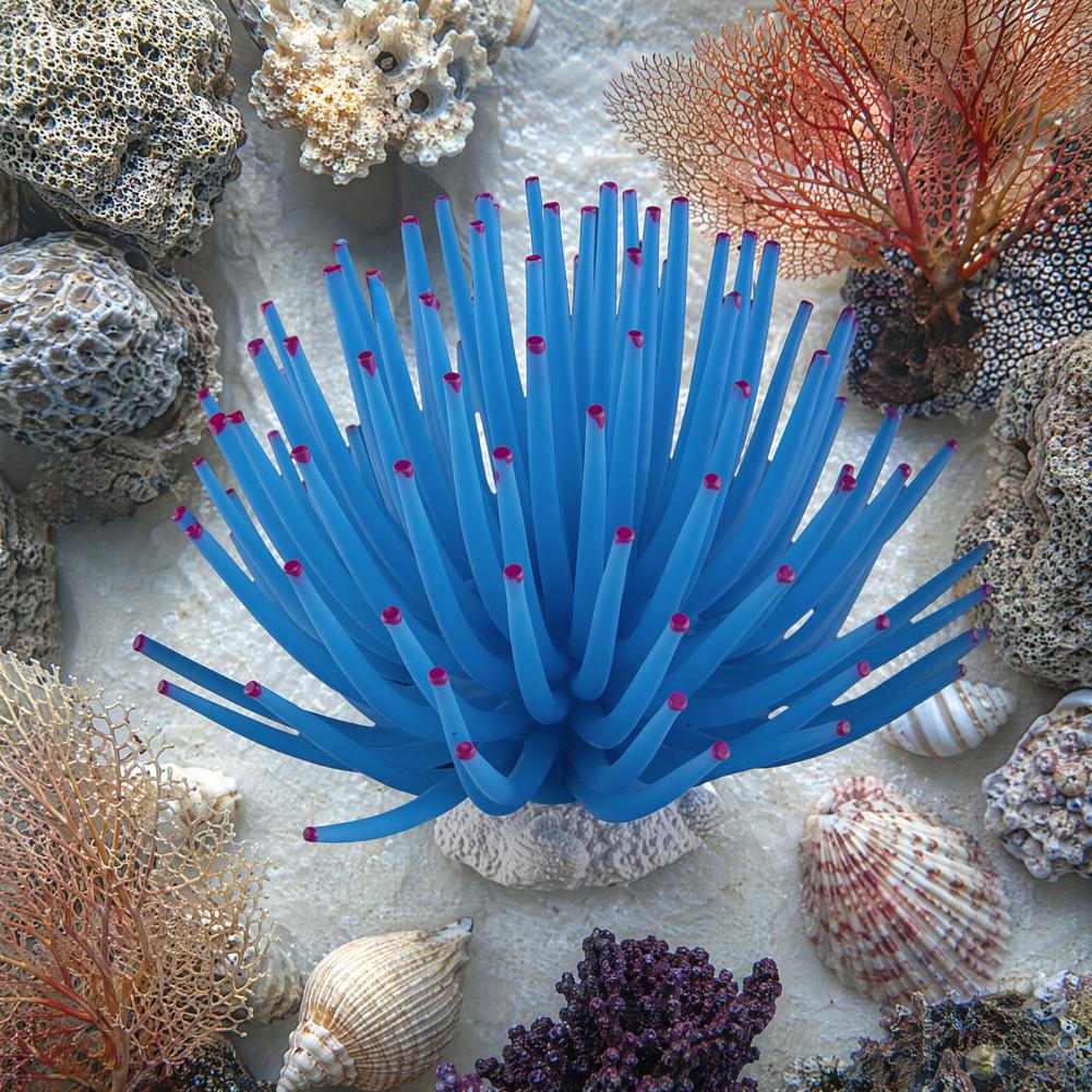 Ornamen Akuarium Silikon Anemo - Aquarium Fish Accessories ulasan dan harga