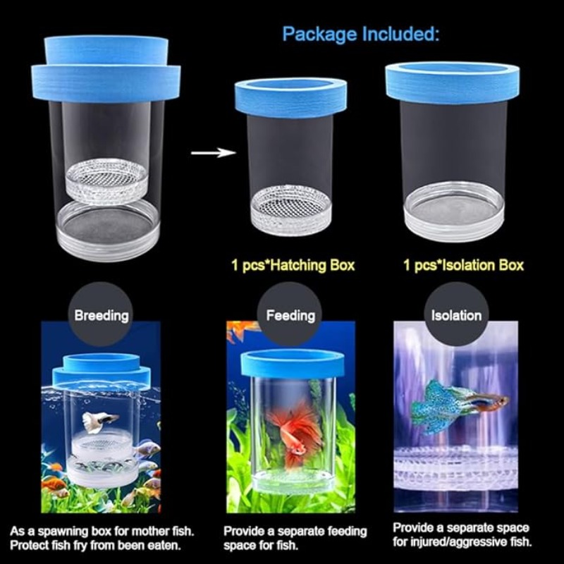 Kotak Isolasi Pembiakan Ikan M - Aquarium Fish Accessories ulasan dan harga
