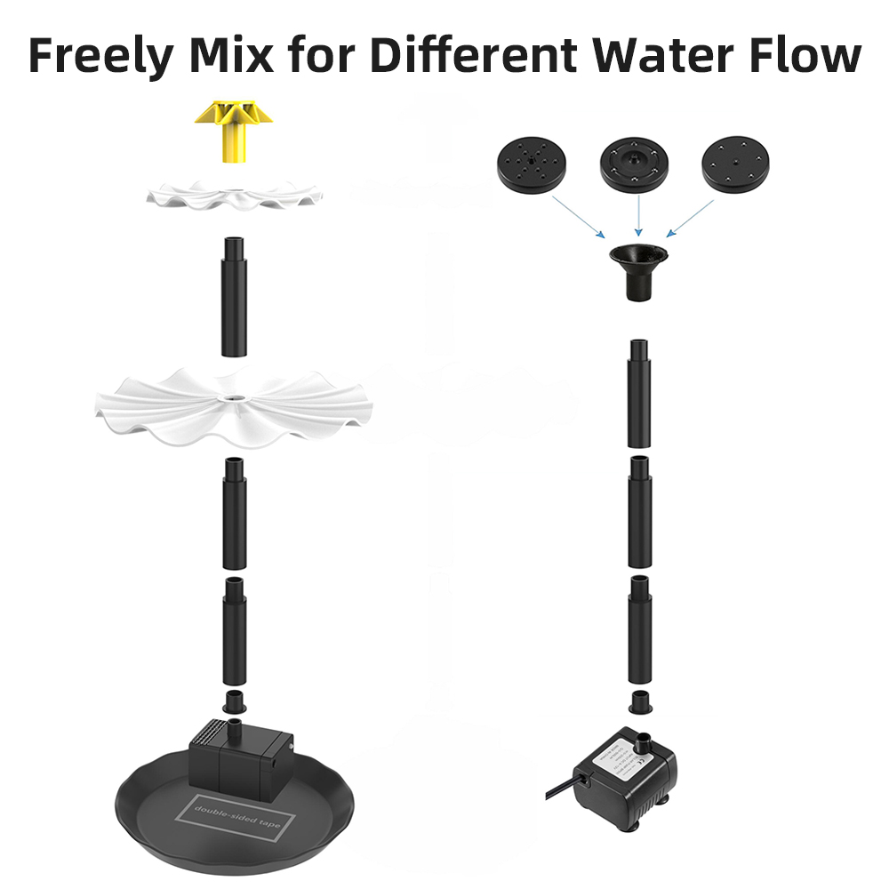 Pompa Air Mancur tenaga surya  - Aquarium Fish Accessories ulasan dan harga