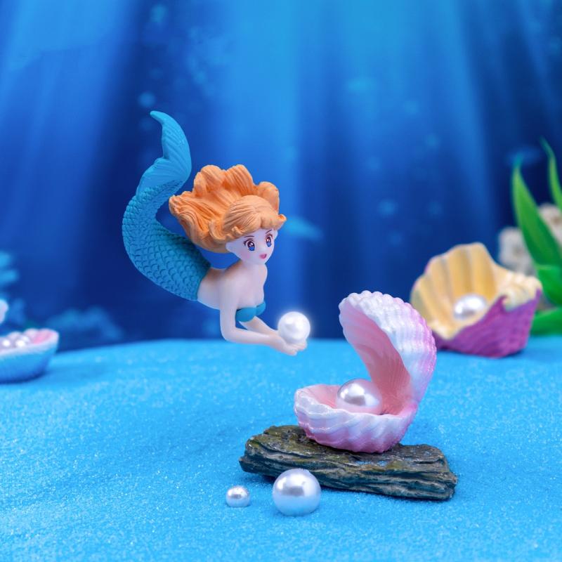 4 Buah Patung Miniatur Hiasan  - Aquarium Fish Items ulasan dan harga