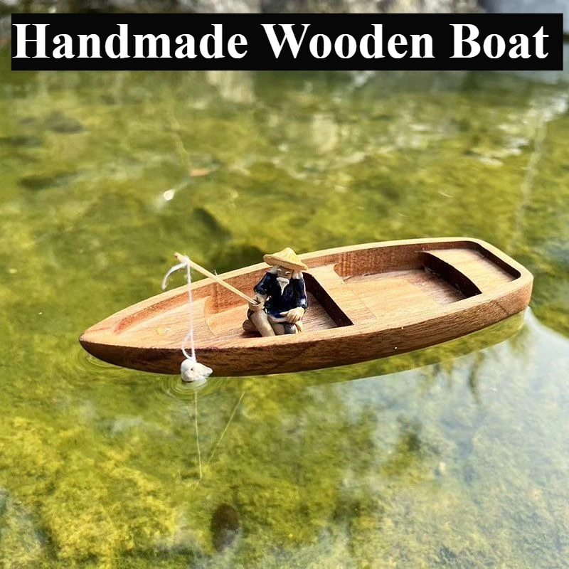 Perahu Kayu Buatan Tangan Mode - Aquarium Fish Games ulasan dan harga