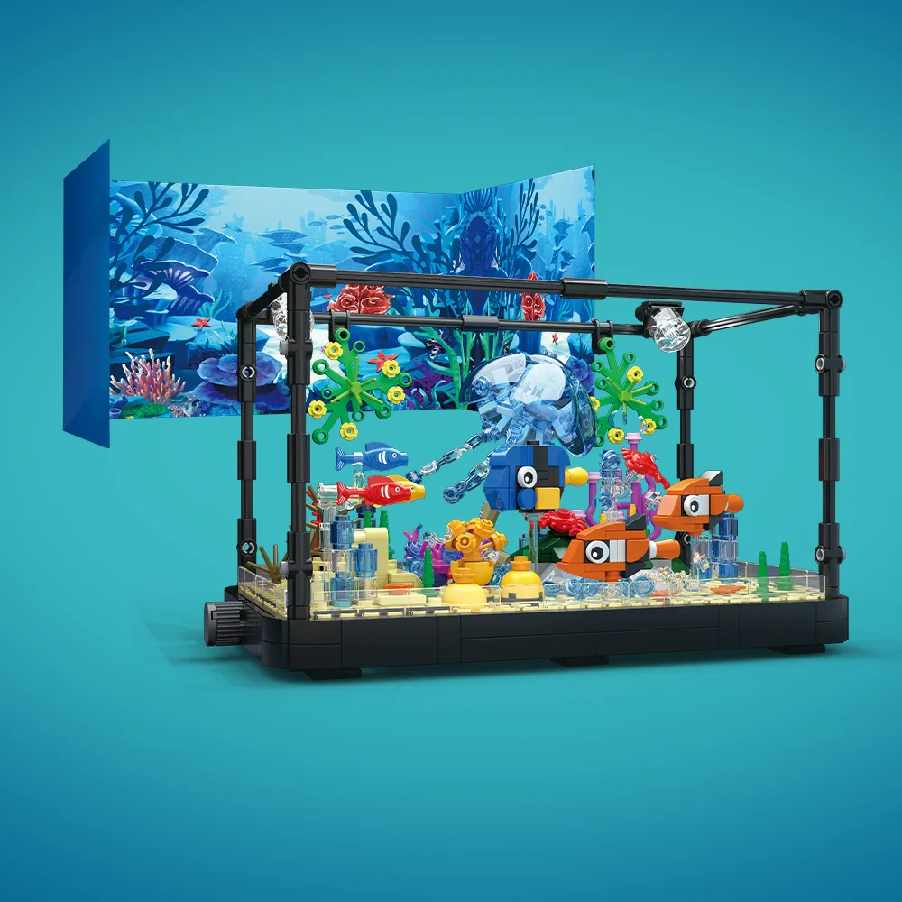 Set Blok Bangunan Akuarium den - Aquarium Fish Types ulasan dan harga