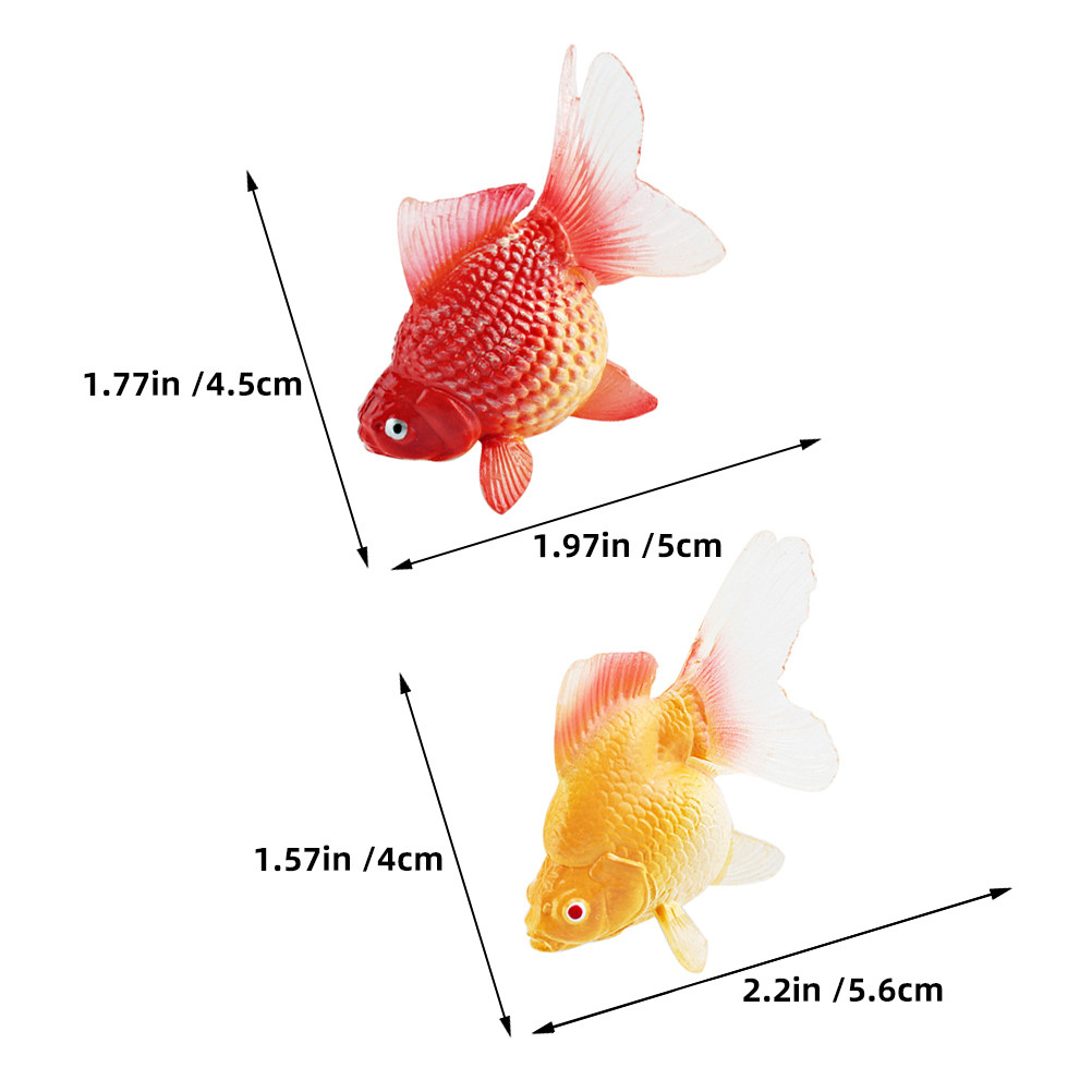3Pcs Ikan Mas Miniatur Realist - Aquarium Fish Koi ulasan dan harga