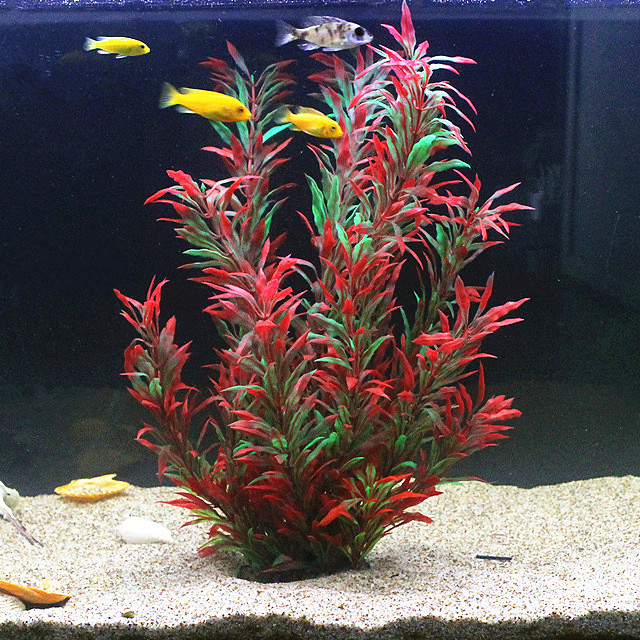 50CM Kolam Ikan Buatan Tanaman - Aquarium Fish Items ulasan dan harga