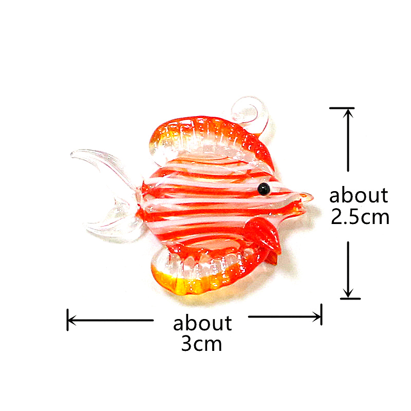 2 kotak kaca liontin kecil ika - Aquarium Fish Items ulasan dan harga