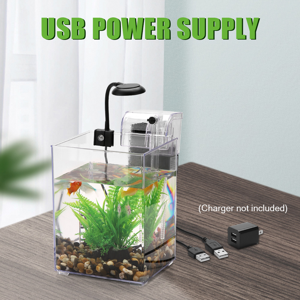 Set tangki ikan Desktop USB-mu - Aquarium Goldfish ulasan dan harga