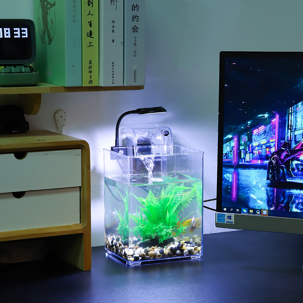 Set tangki ikan Desktop USB-mu - Aquarium Goldfish ulasan dan harga